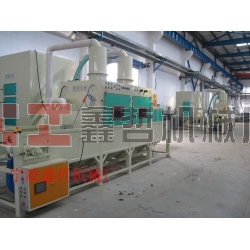 鑫哲-自動噴砂機，自動輸送式噴砂機，通過式噴砂機，通過式生產(chǎn)線